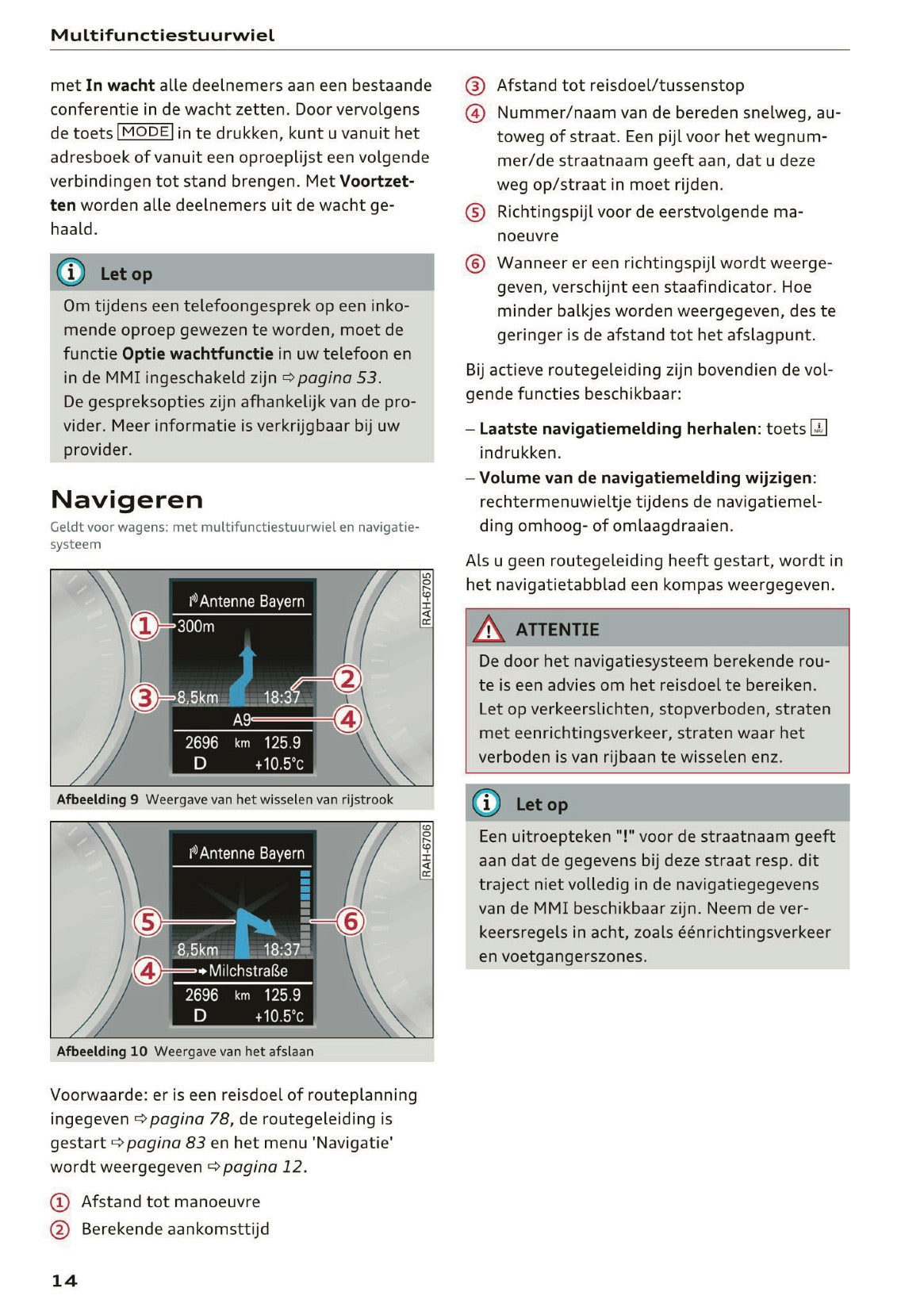 2015-2016 Audi A5 MMI Navigation Plus Manual | Dutch