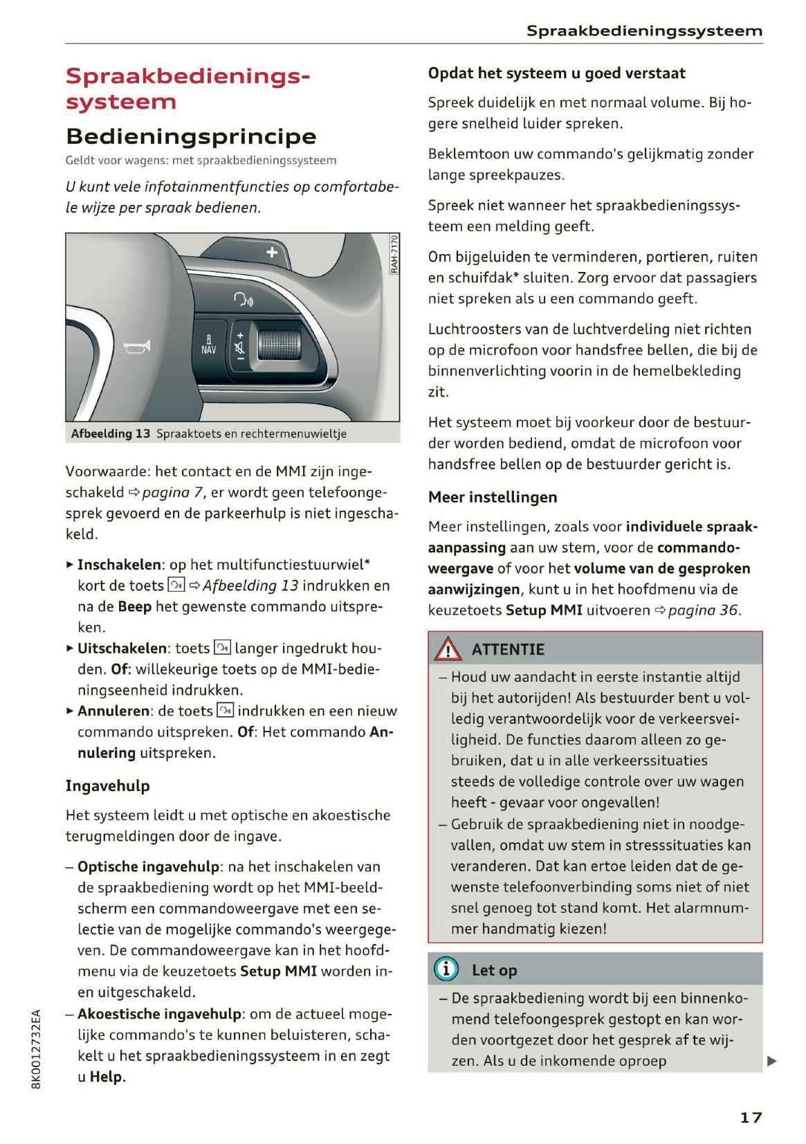 2015-2016 Audi A5 MMI Navigation Plus Manual | Dutch