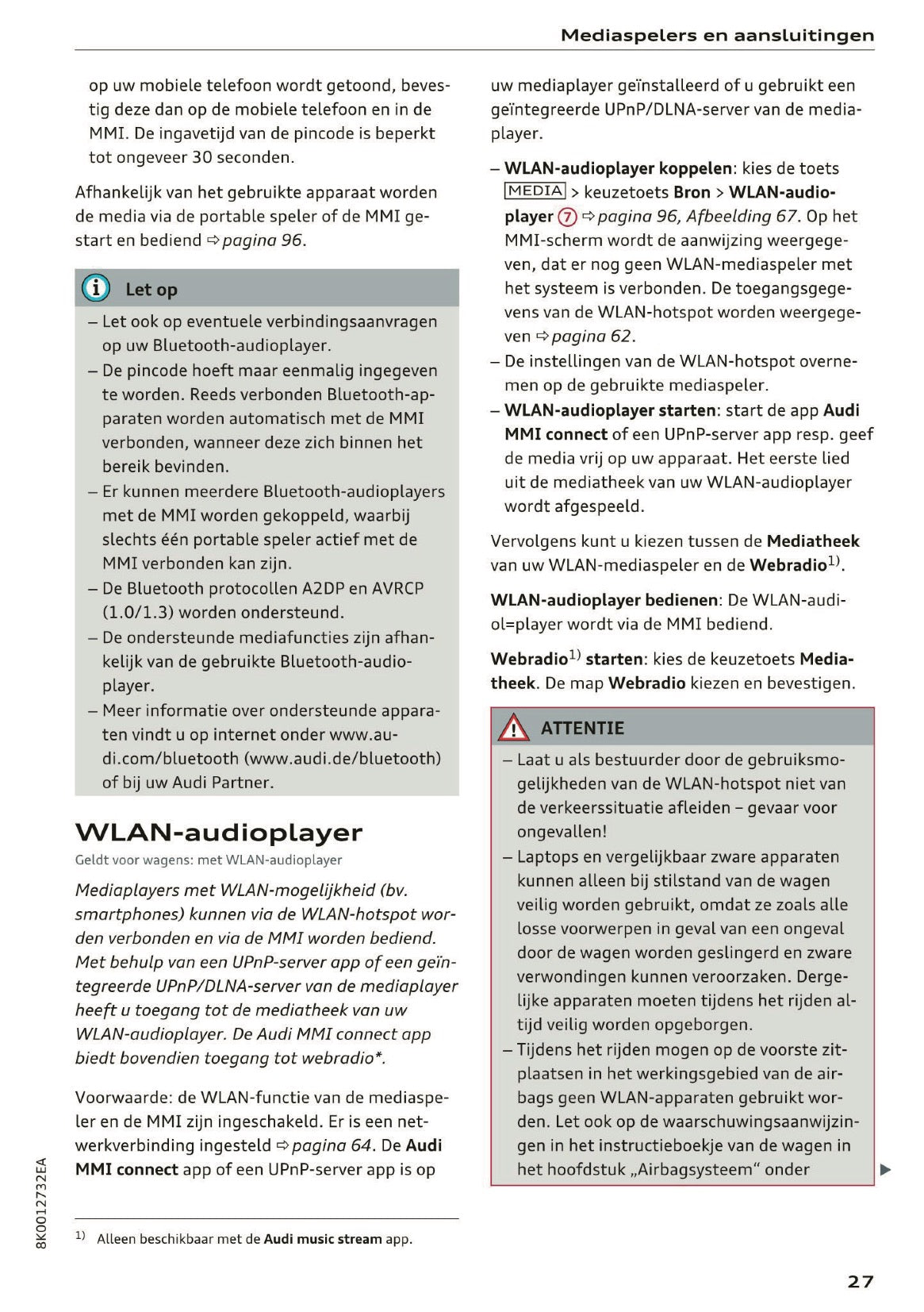 2015-2016 Audi A5 MMI Navigation Plus Manual | Dutch