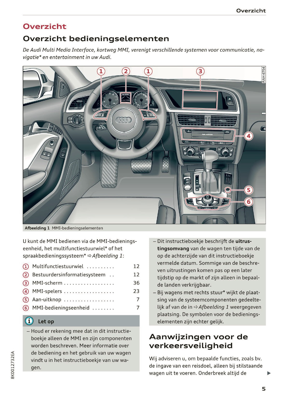 2015-2016 Audi A5 MMI Navigation Plus Manual | Dutch