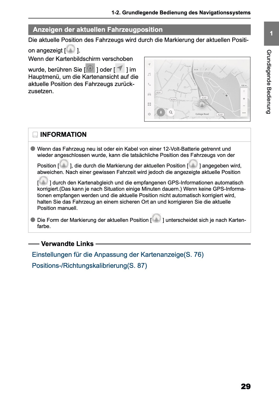 2025 Toyota Yaris Cross Hybrid Navigation Anleitung | Deutsch