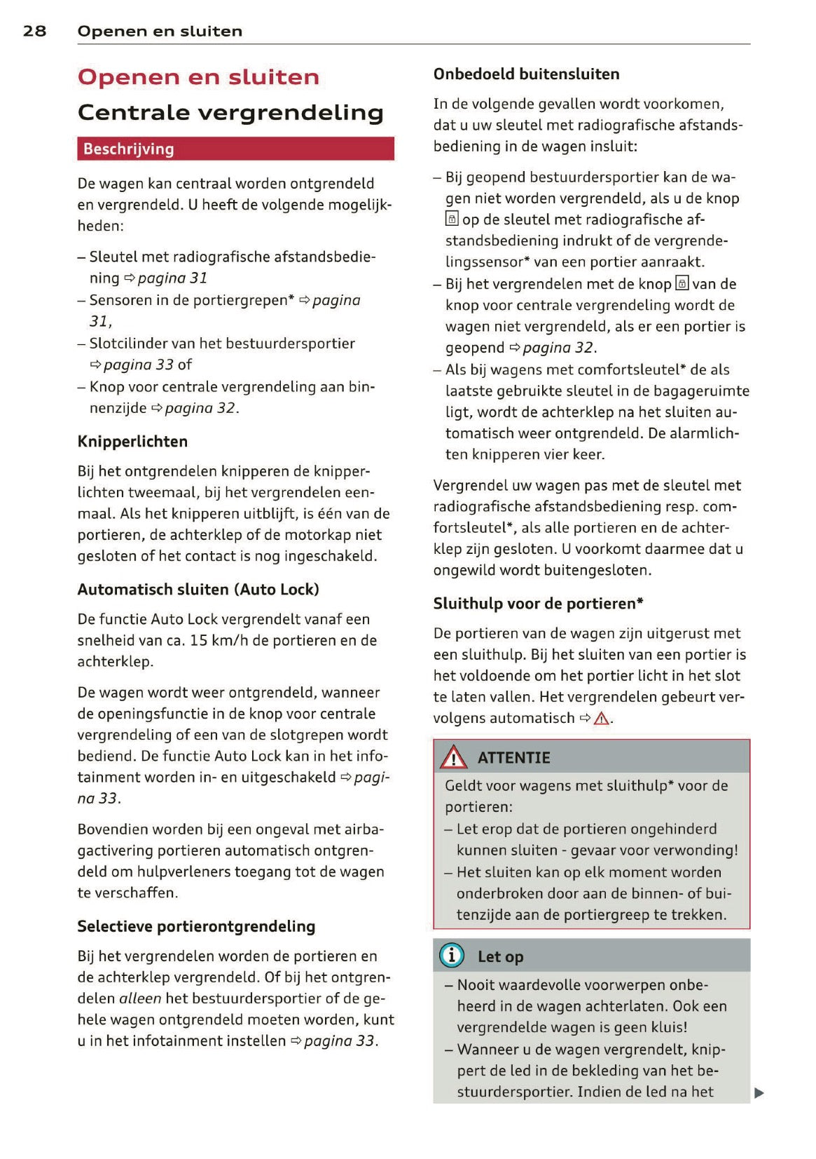 2014-2015 Audi A7 Owner's Manual | Dutch