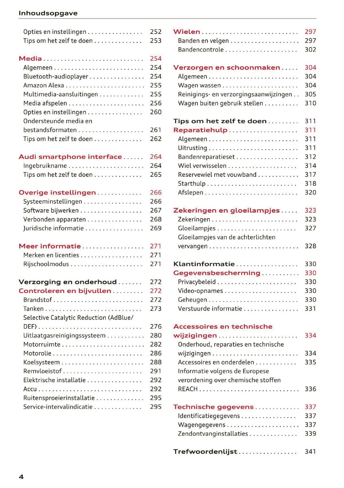 2021 Audi Q5 Owner's Manual | Dutch