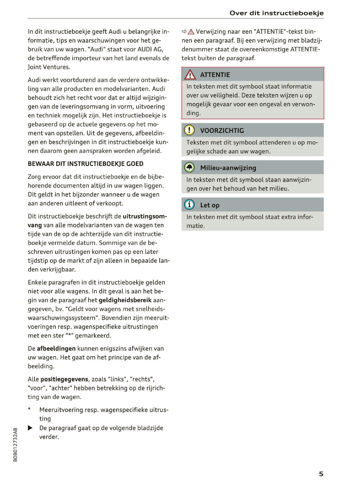 2021 Audi Q5 Owner's Manual | Dutch