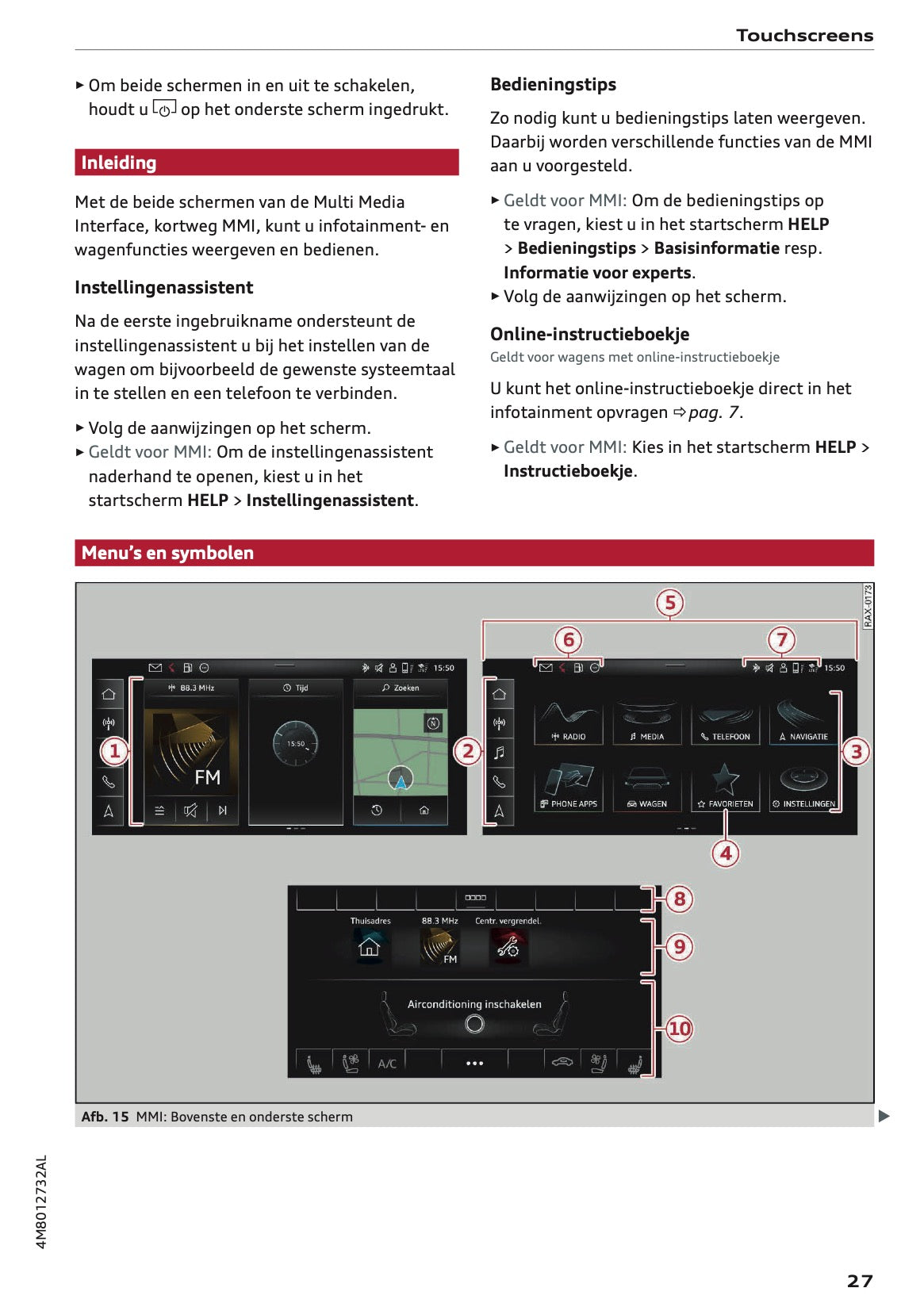 2022 Audi Q8 Owner's Manual | Dutch