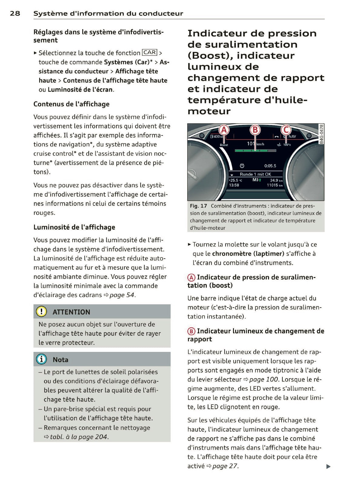 2014 Audi RS 6 Avant Owner's Manual | French