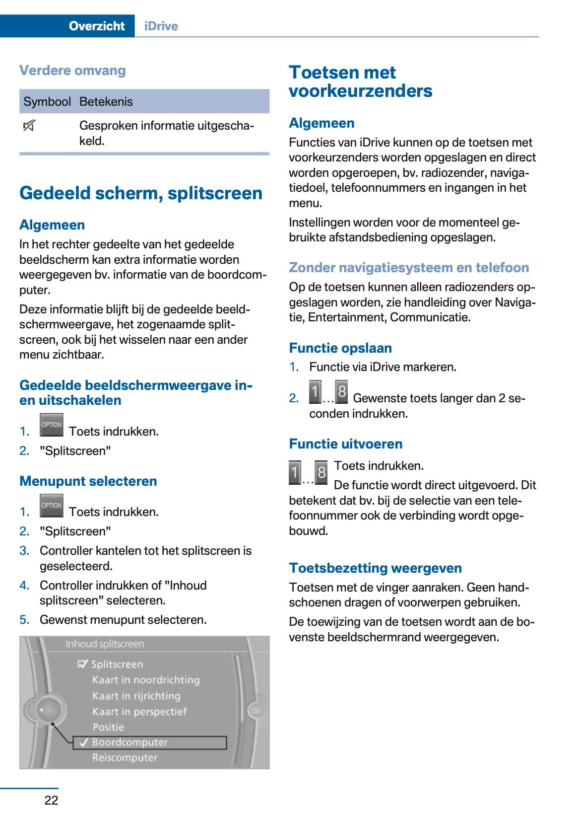 2013 BMW 1 Series Owner's Manual | Dutch