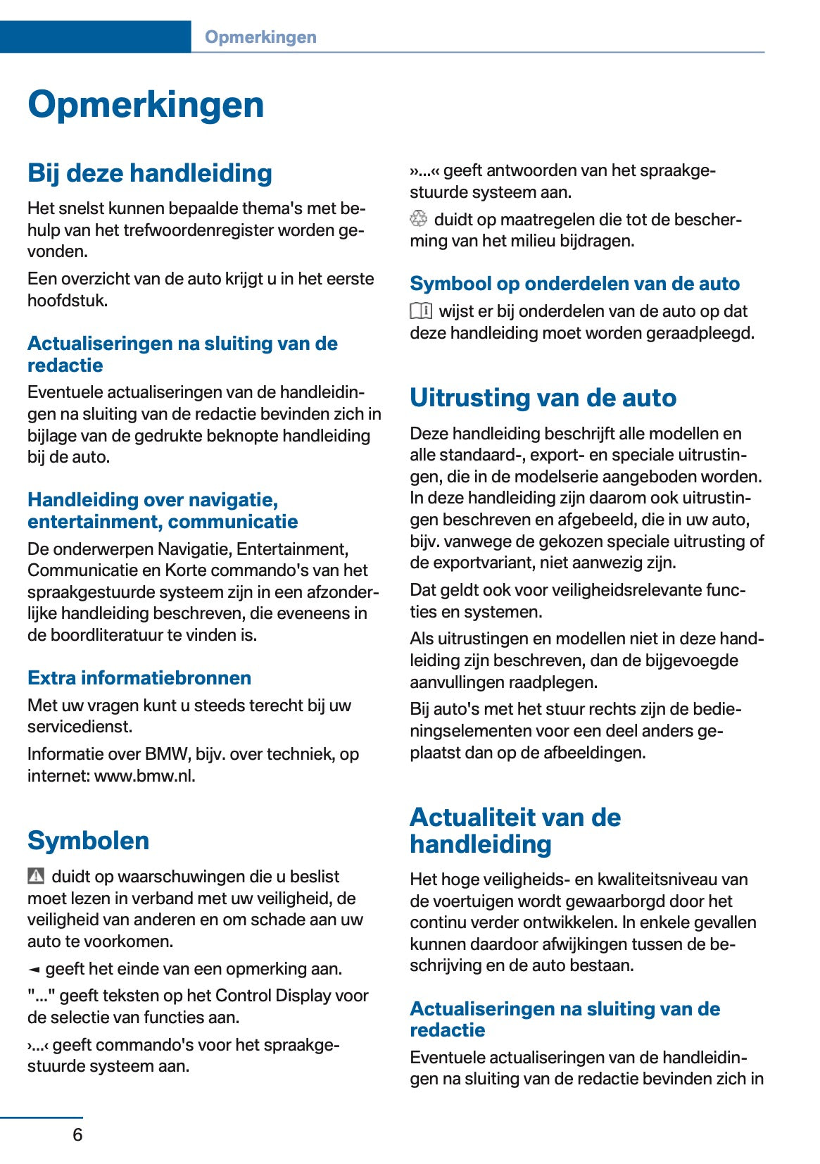 2013 BMW 1 Series Owner's Manual | Dutch