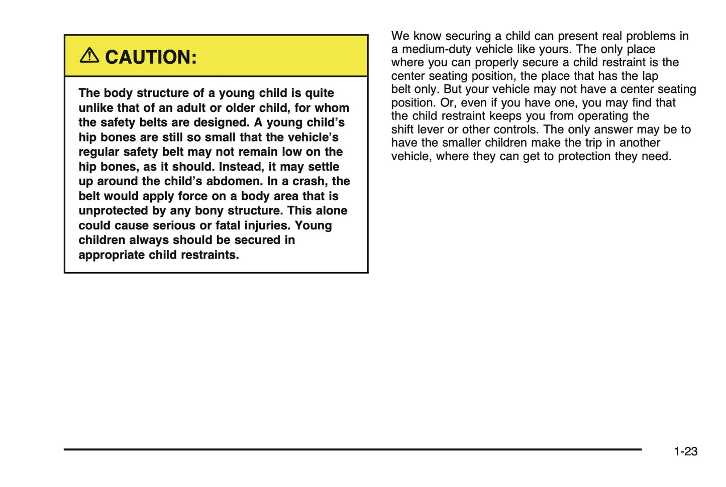 2005 Chevrolet T-Series Owner's Manual | English US