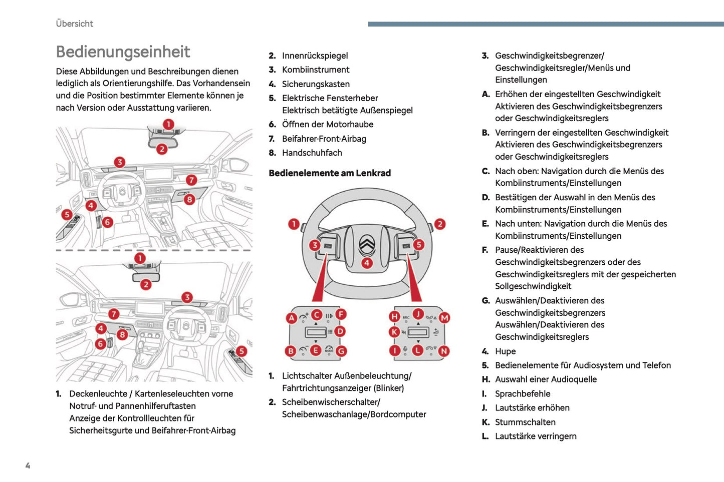 2024-2025 Citroën C3 Aircross Bedienungsanleitung | Deutsch