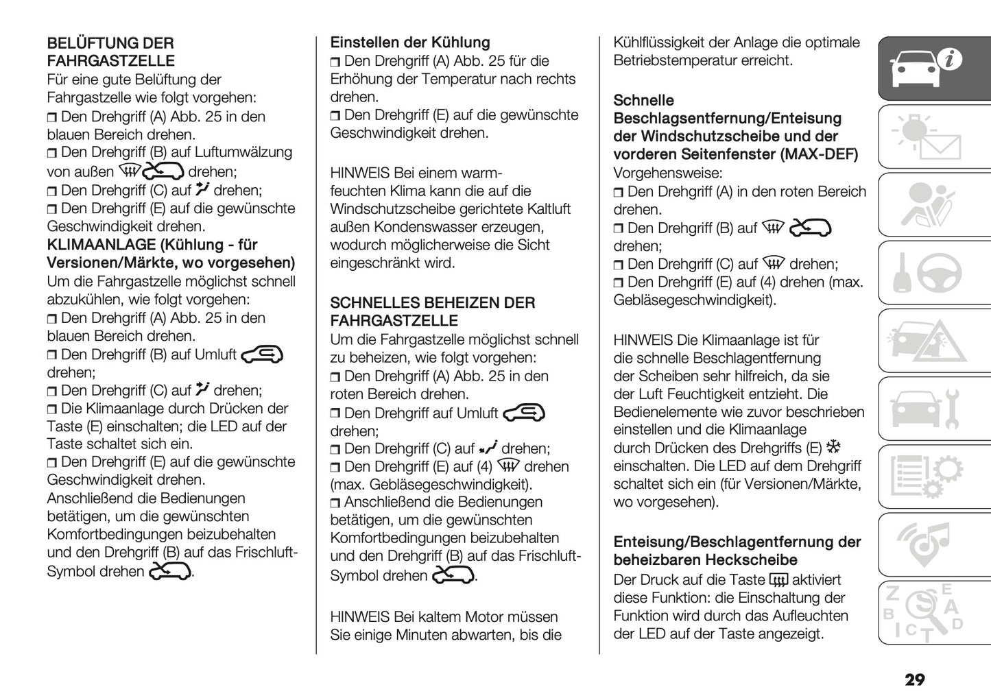 2025-2026 Fiat Panda/Pandina Bedienungsanleitung | Deutsch