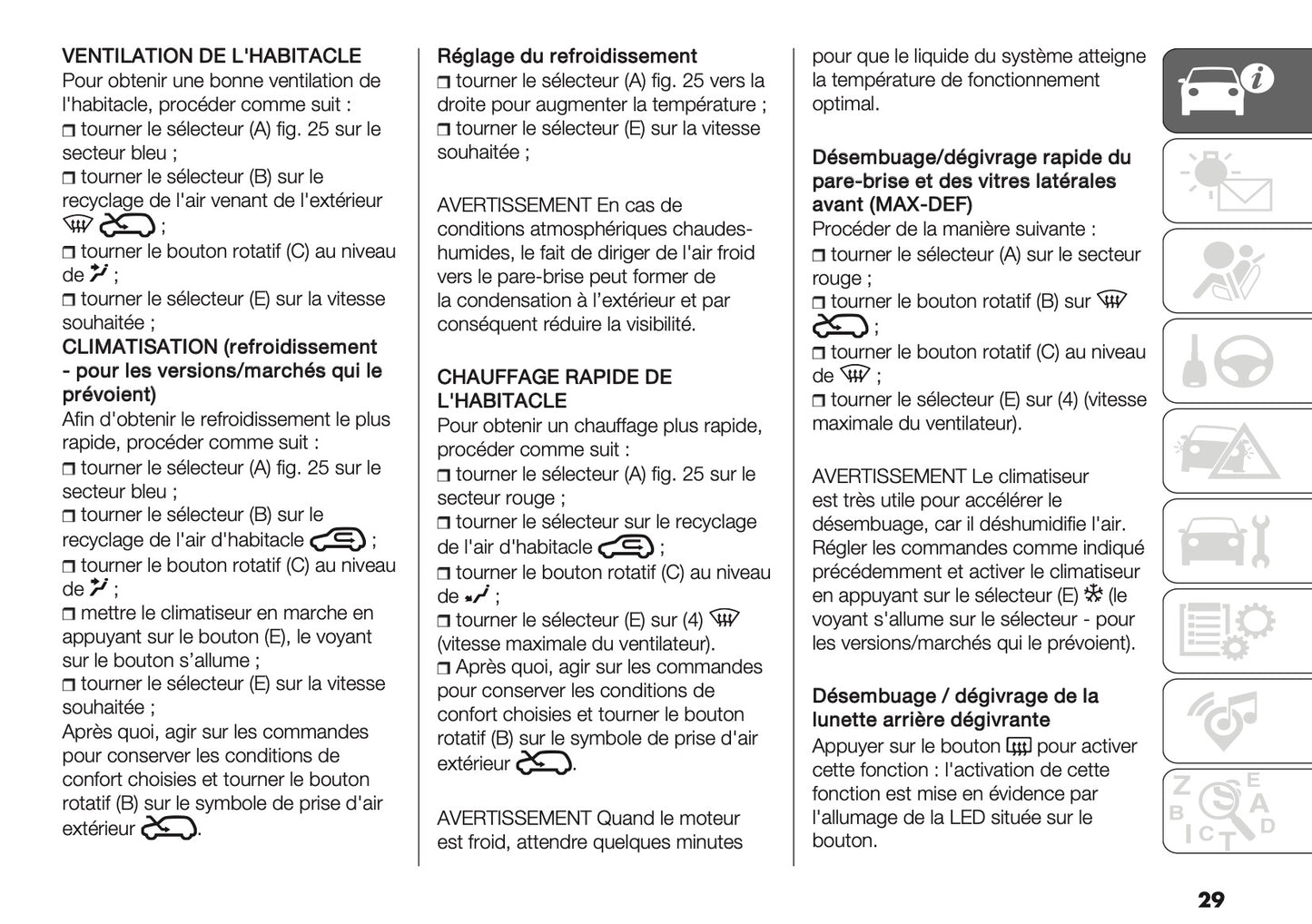 2024-2025 Fiat Panda/Panda Cross Owner's Manual | French