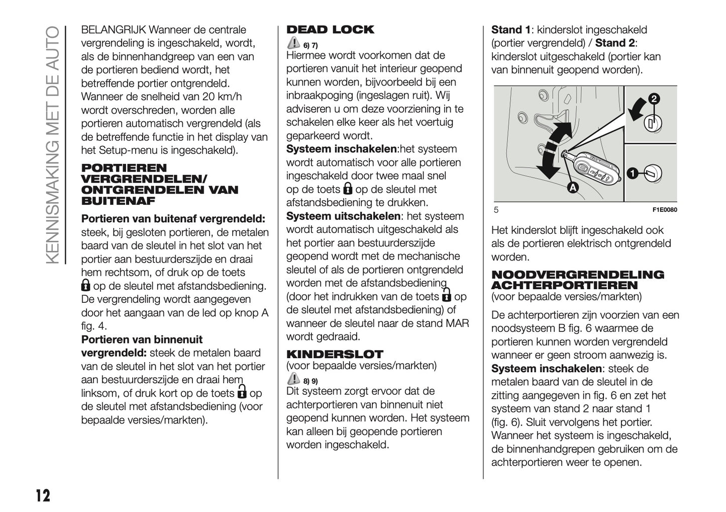 2017 Fiat Punto Easy Owner's Manual | Dutch