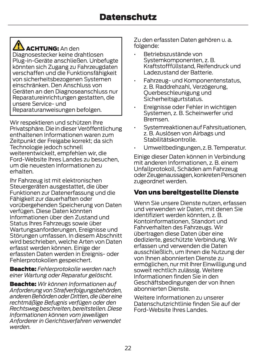 2024-2025 Ford Kuga Bedienungsanleitung | Deutsch