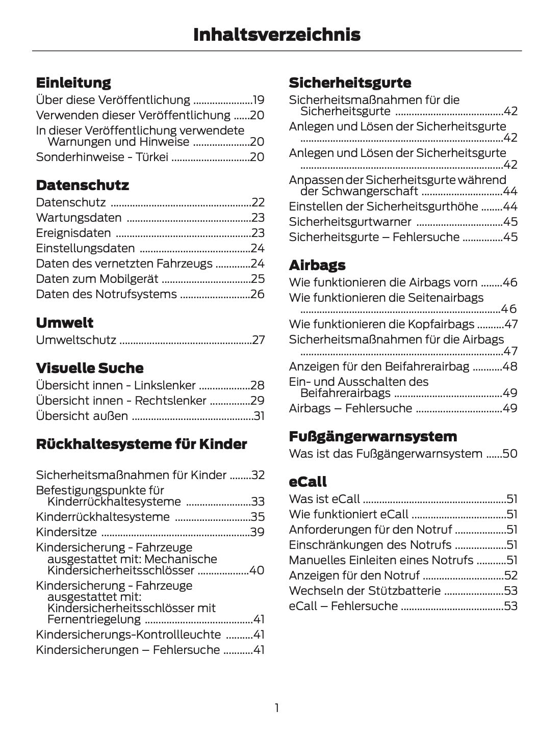 2024-2025 Ford Kuga Bedienungsanleitung | Deutsch