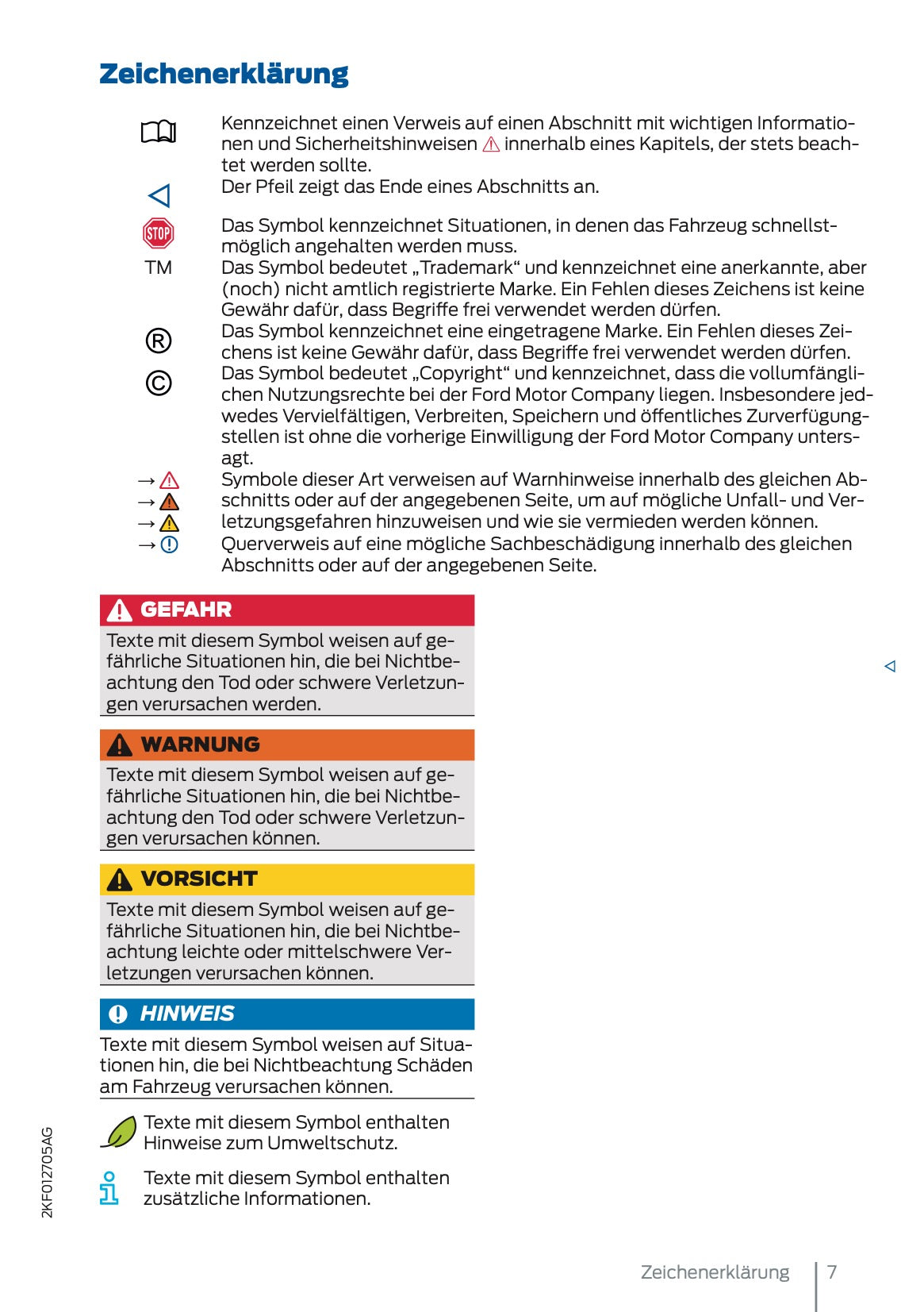 2025 Ford Tourneo Connect/Transit Connect Bedienungsanleitung | Deutsch