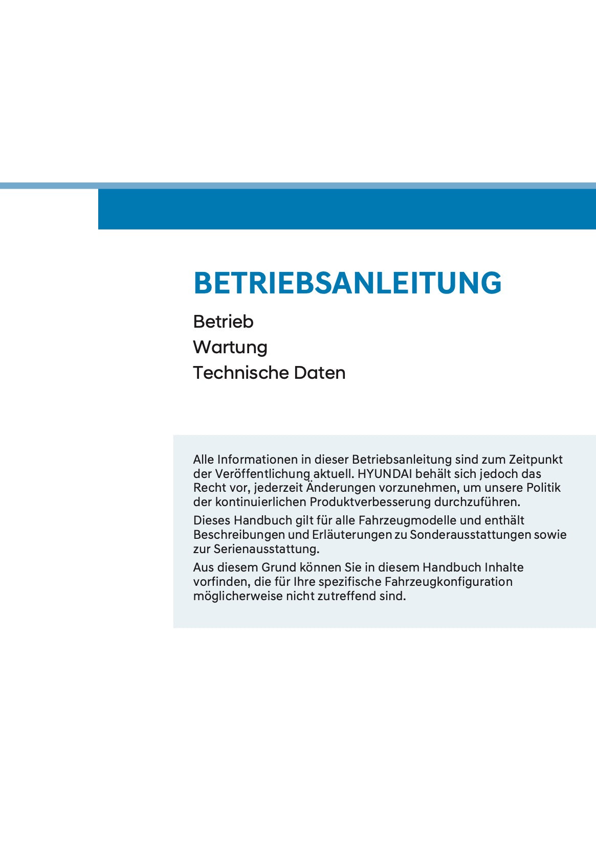 2025 Hyundai Kona Owner's Manual | German