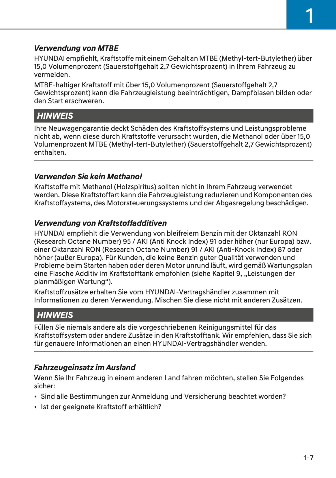 2025 Hyundai Kona Owner's Manual | German