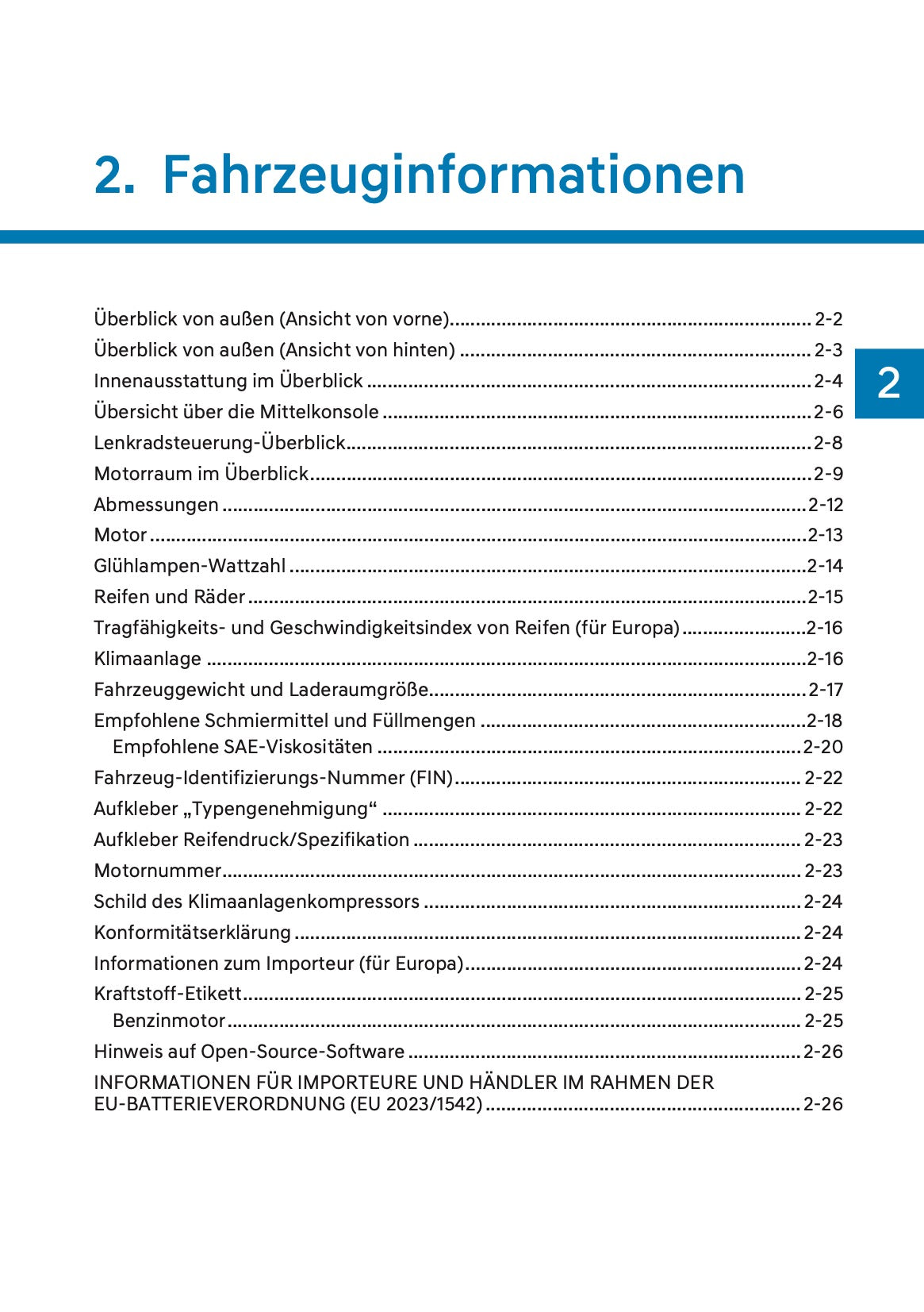 2025 Hyundai Kona Owner's Manual | German
