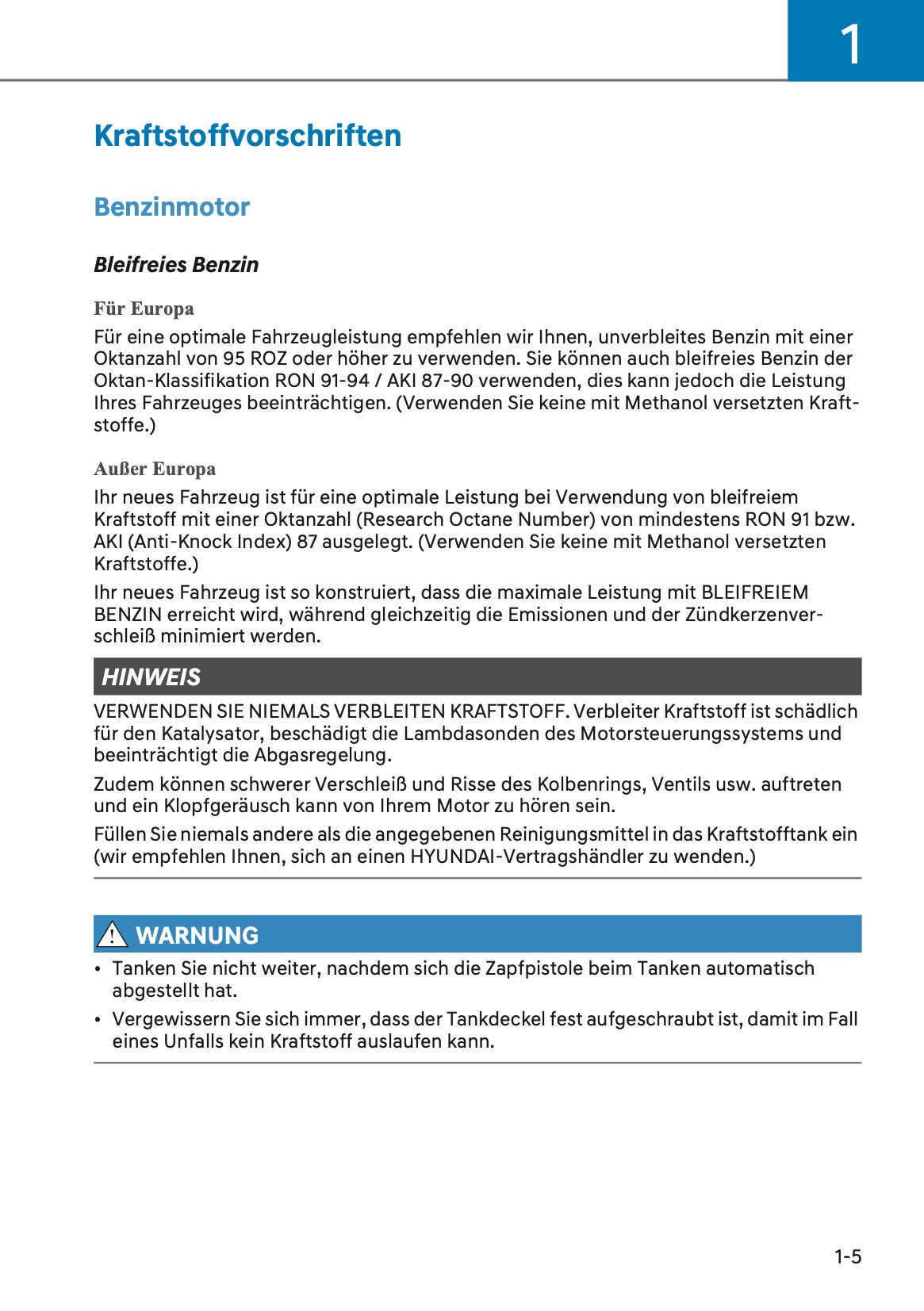 2025 Hyundai Tucson Owner's Manual | German