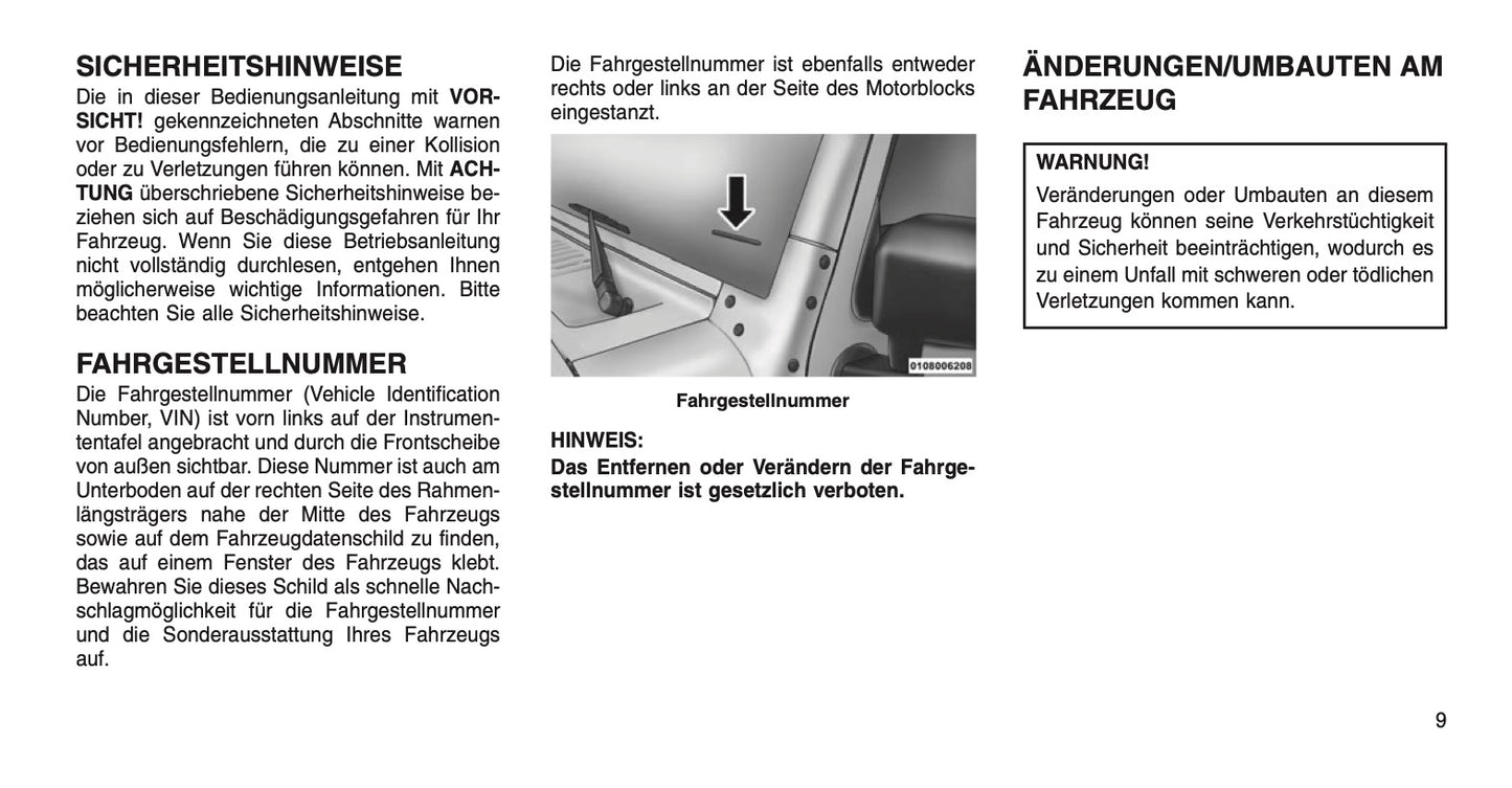2015 Jeep Wrangler Bedienungsanleitung | Deutsch