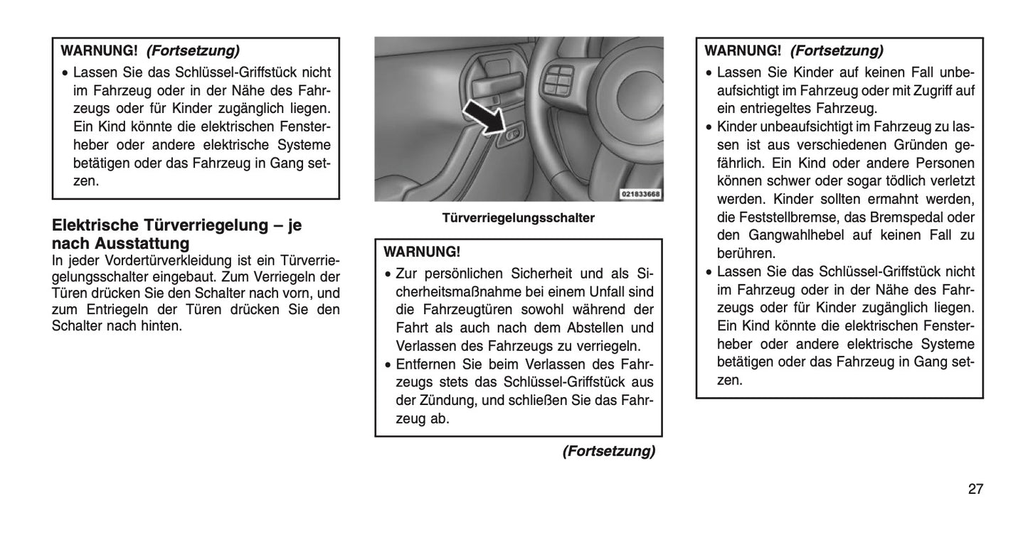 2015 Jeep Wrangler Bedienungsanleitung | Deutsch