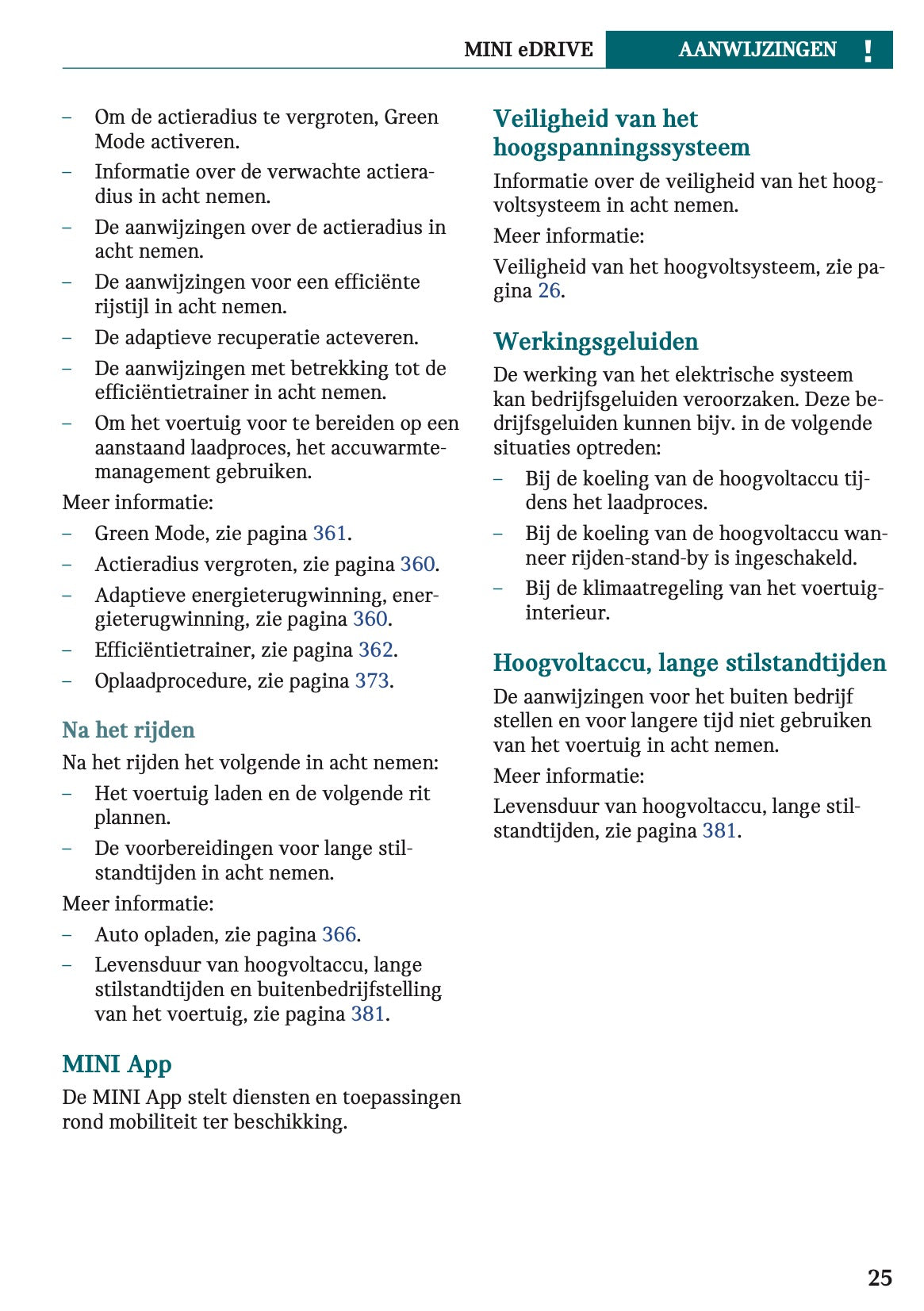 2024 Mini Countryman Electric Owner's Manual | Dutch