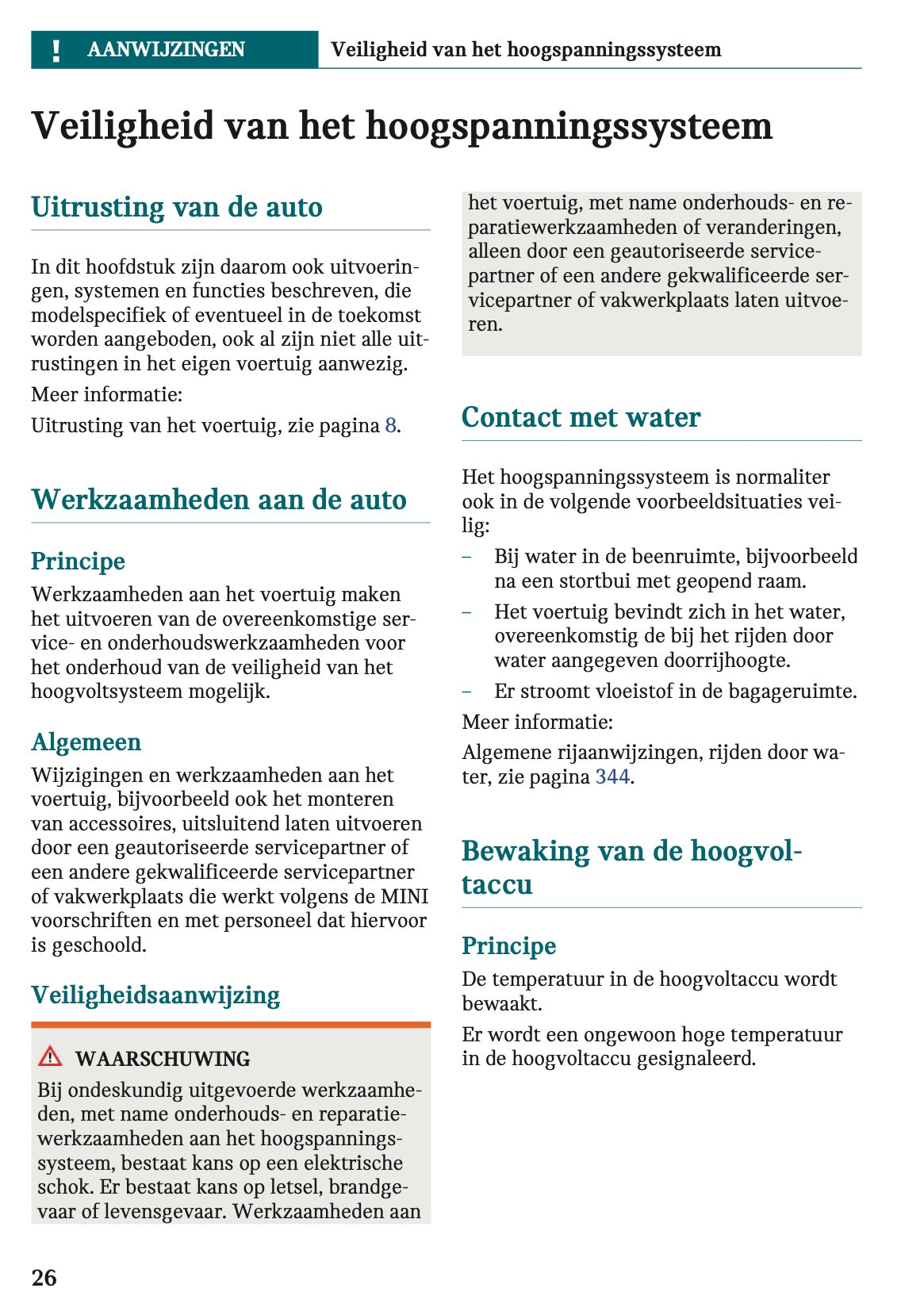 2024 Mini Countryman Electric Owner's Manual | Dutch