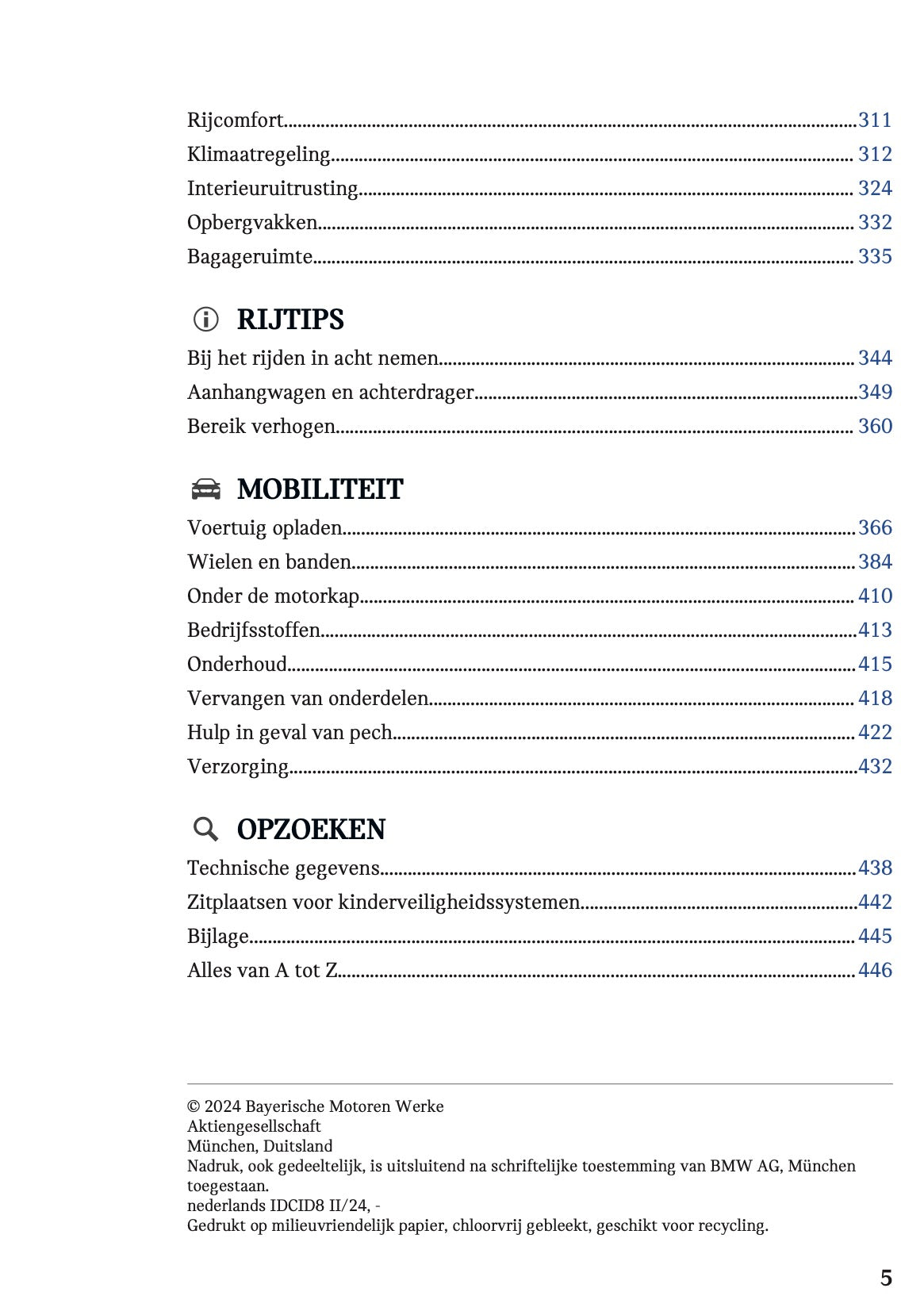 2024 Mini Countryman Electric Owner's Manual | Dutch