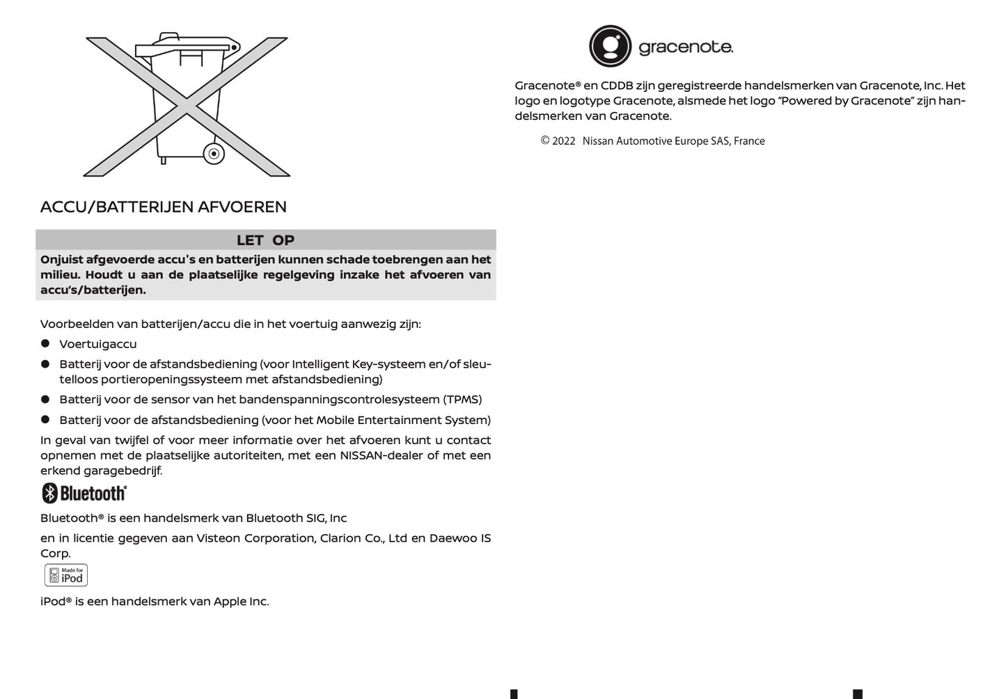 2022 Nissan Juke Owner's Manual | Dutch