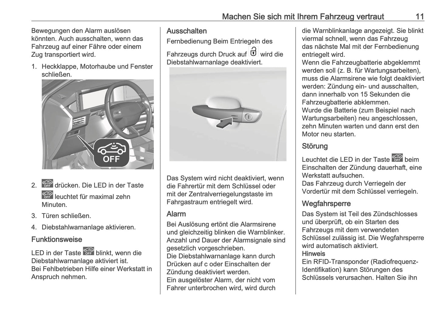 2025 Opel Frontera Bedienungsanleitung | Deutsch
