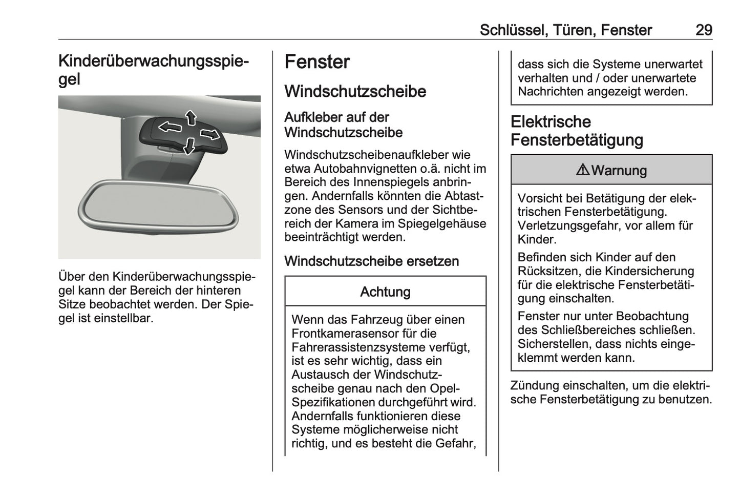 2023-2024 Opel Vivaro Owner's Manual | German