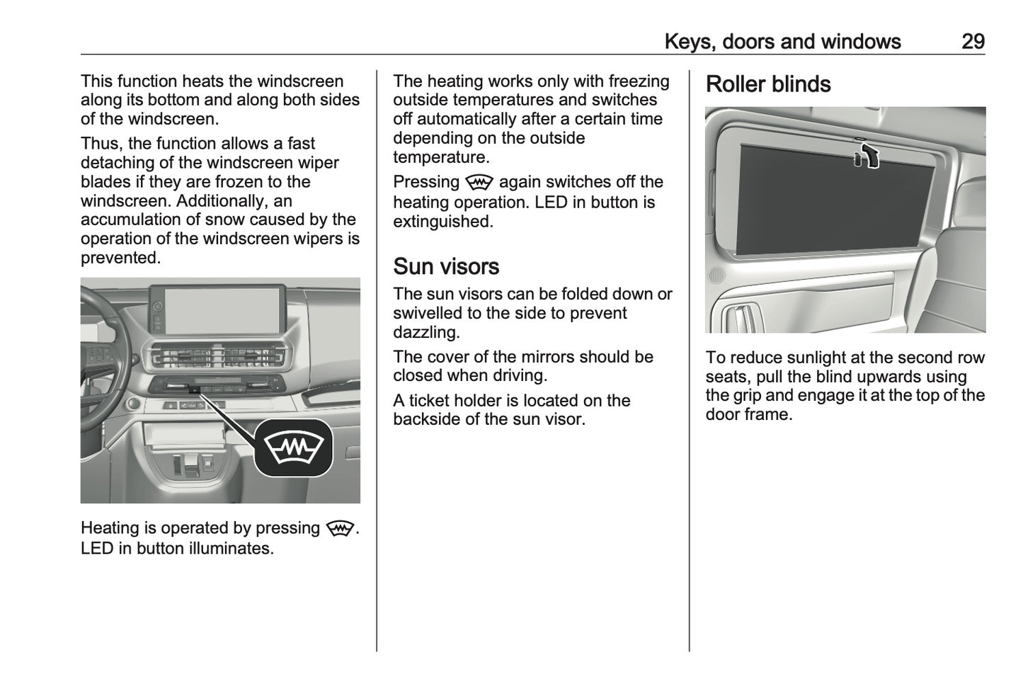 2023-2024 Opel Vivaro Owner's Manual | English