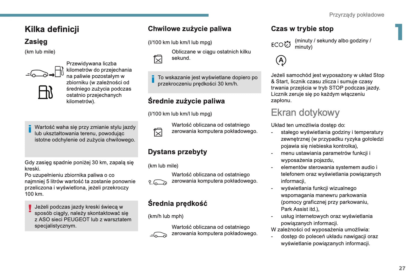 2018 Peugeot 2008 Owner's Manual | Polish