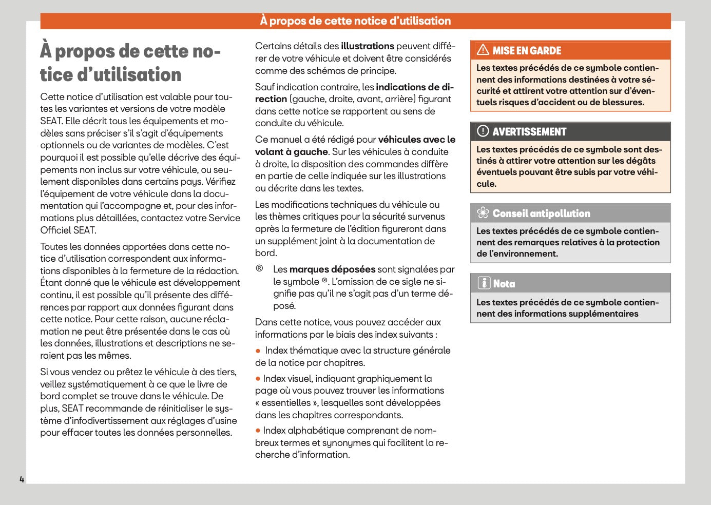 2025 Seat Ateca Owner's Manual | French