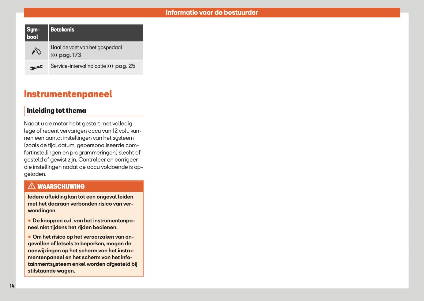 2025 Seat Ateca Owner's Manual | Dutch