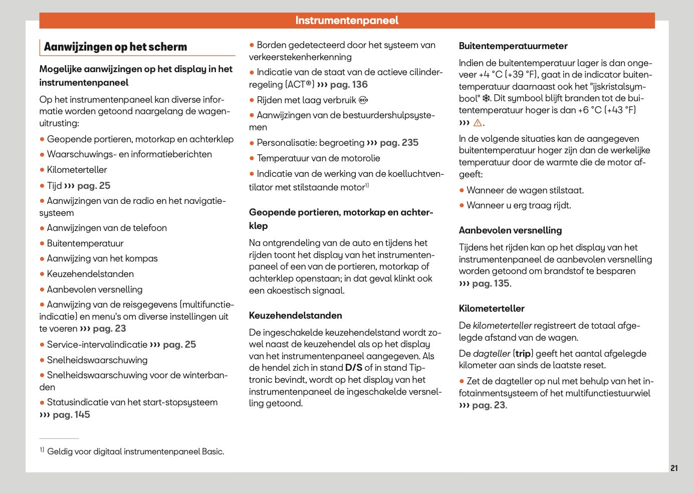 2025 Seat Ateca Owner's Manual | Dutch