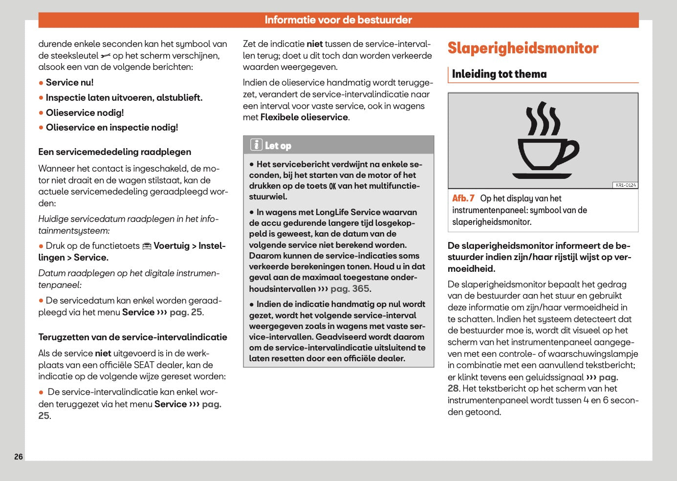 2025 Seat Ateca Owner's Manual | Dutch