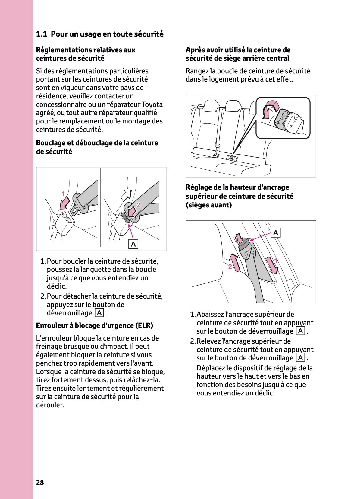 2023-2024 Toyota C-HR Hybrid Owner's Manual | French