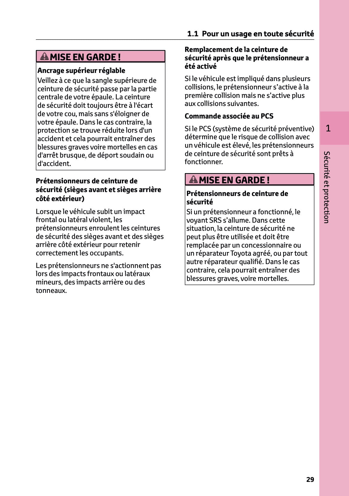 2025 Toyota Corolla Cross Hybrid Owner's Manual | French