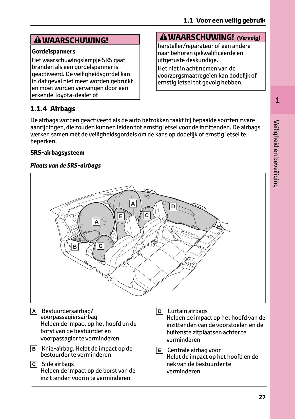 2023-2024 Toyota Prius Bedienungsanleitung | Niederländisch