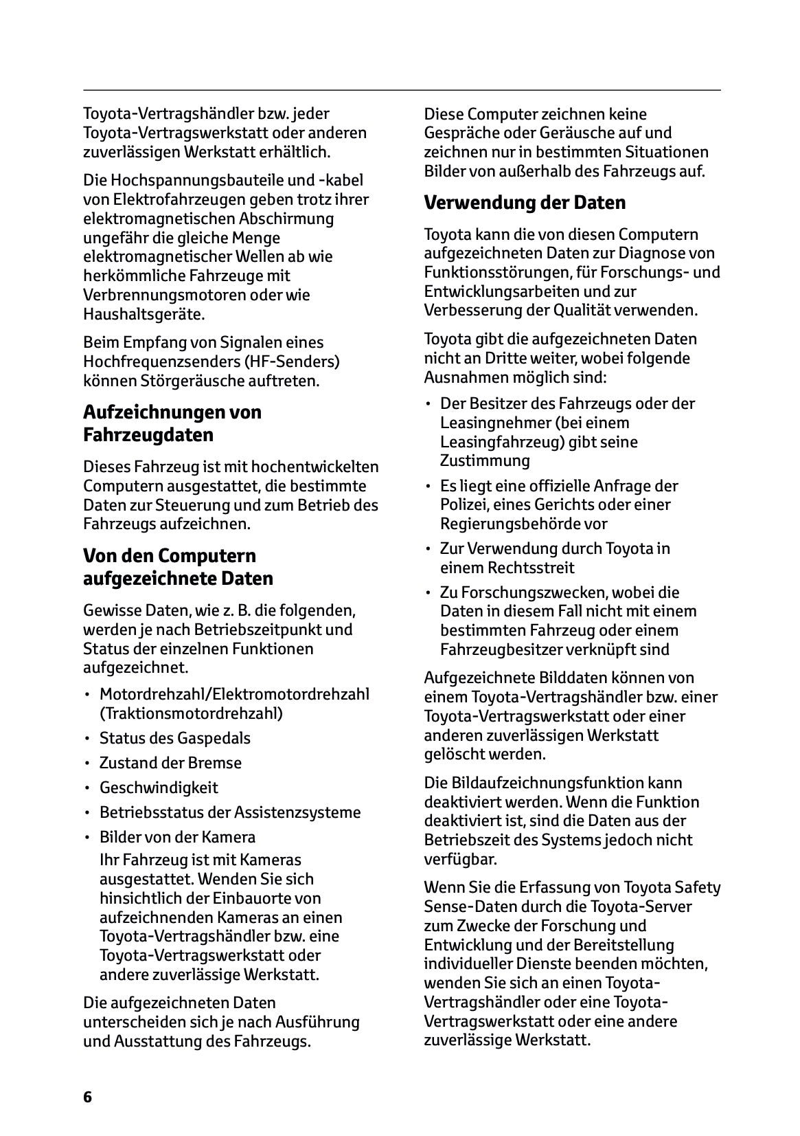 2025 Toyota Yaris Cross Hybrid Bedienungsanleitung | Deutsch