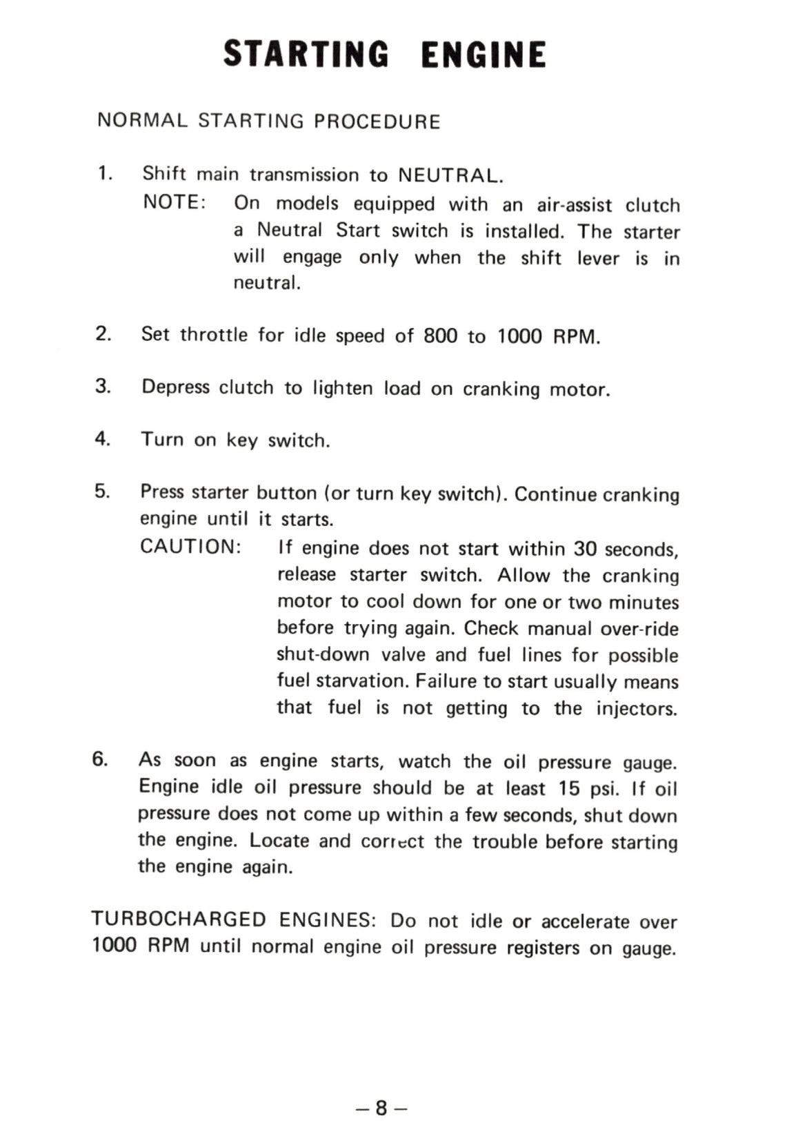 1976 Kenworth Owner's Manual | English