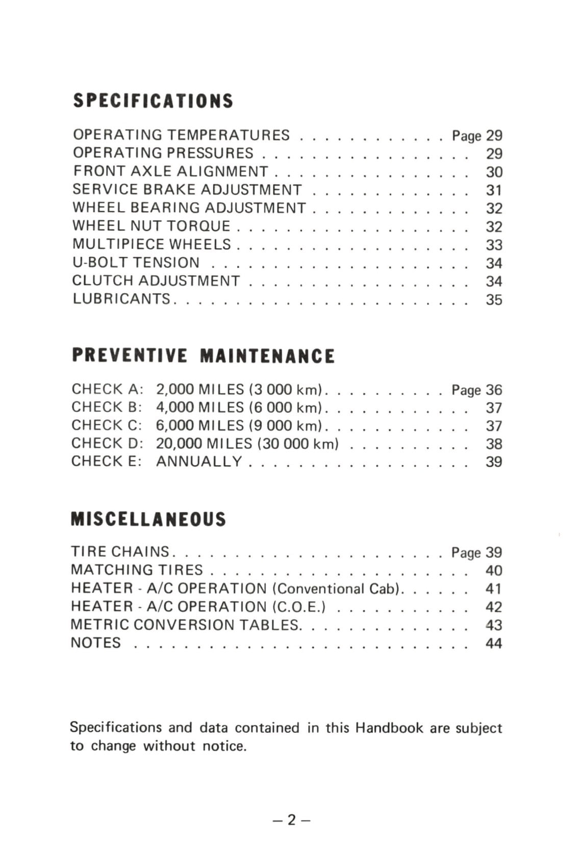1976 Kenworth Owner's Manual | English