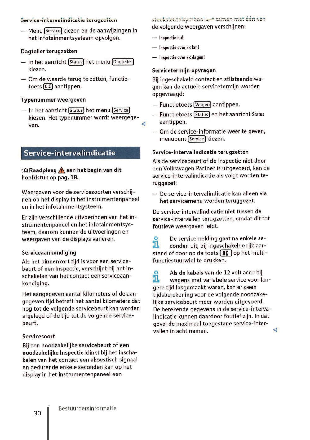2020-2023 Volkswagen ID.3 Owner's Manual | Dutch