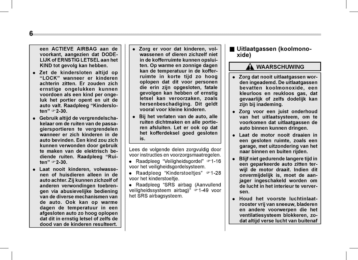 2019 Subaru Outback/Legacy Owner's Manual | Dutch