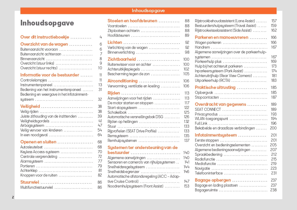 2022-2023 Seat Arona Owner's Manual | Dutch