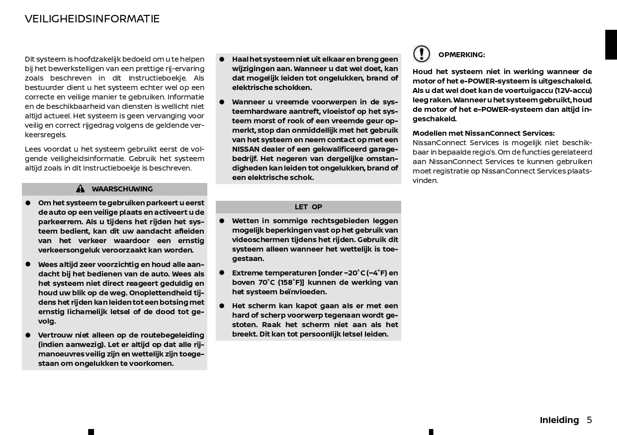 2022-2024 Nissan Connect Type B Infotainment Manual | Dutch
