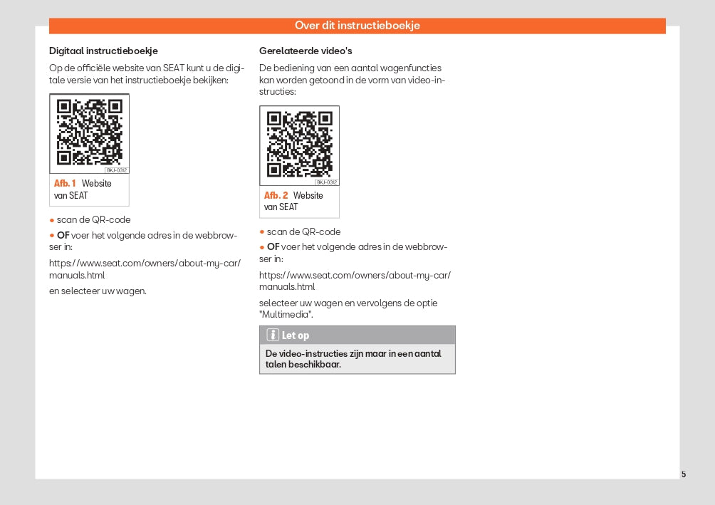 2022-2023 Seat Arona Owner's Manual | Dutch