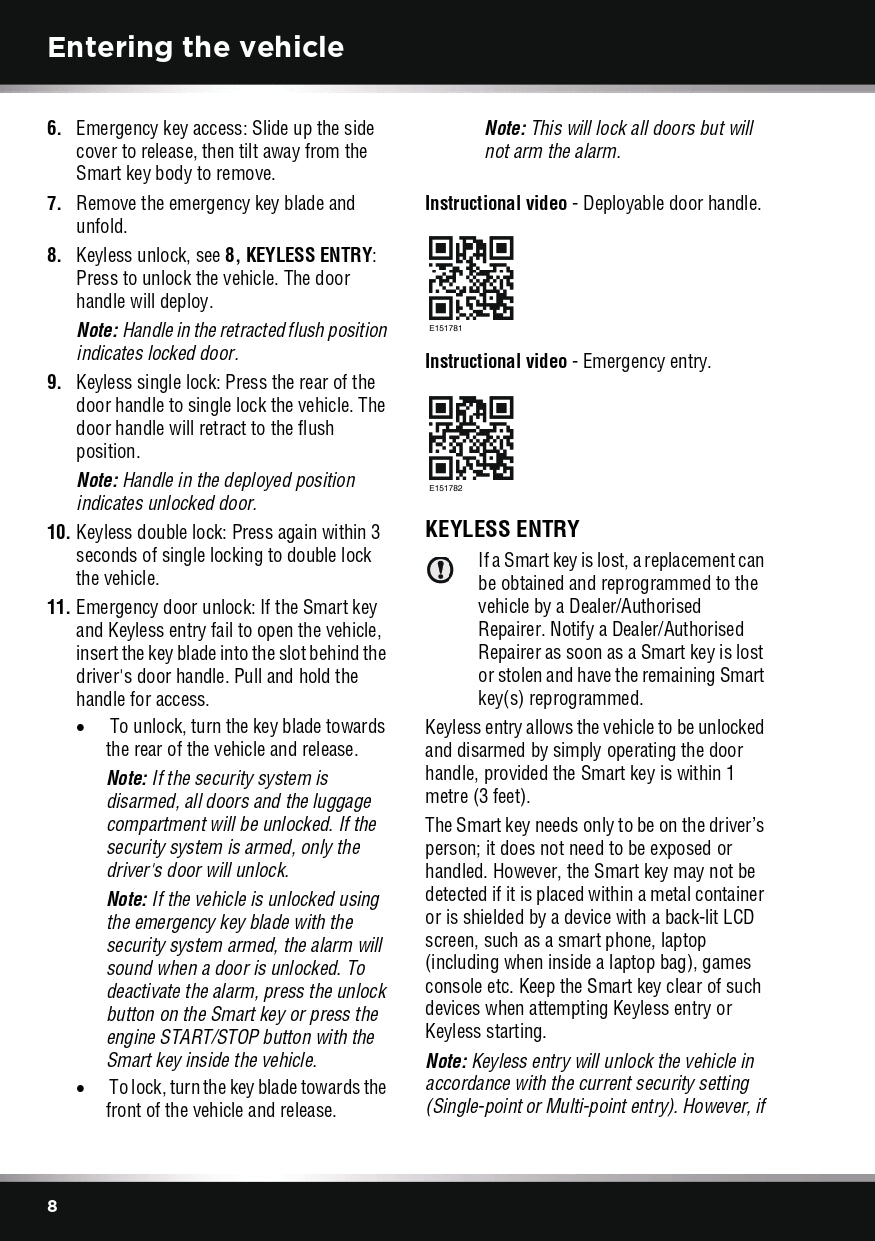 2014 Jaguar F-Type Owner's Manual | English